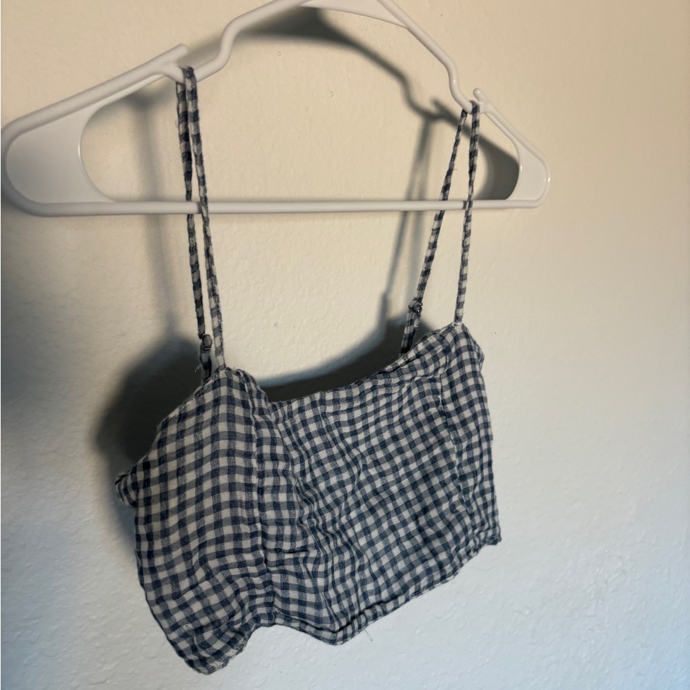 Gingham Crop Top